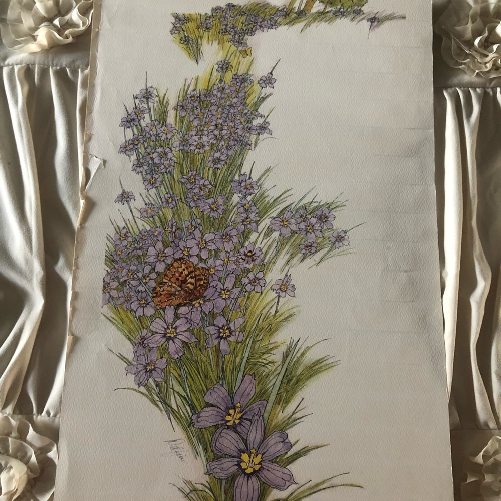 Set three Seasons Prints Delfino Summer Spring Winter MidCentury art